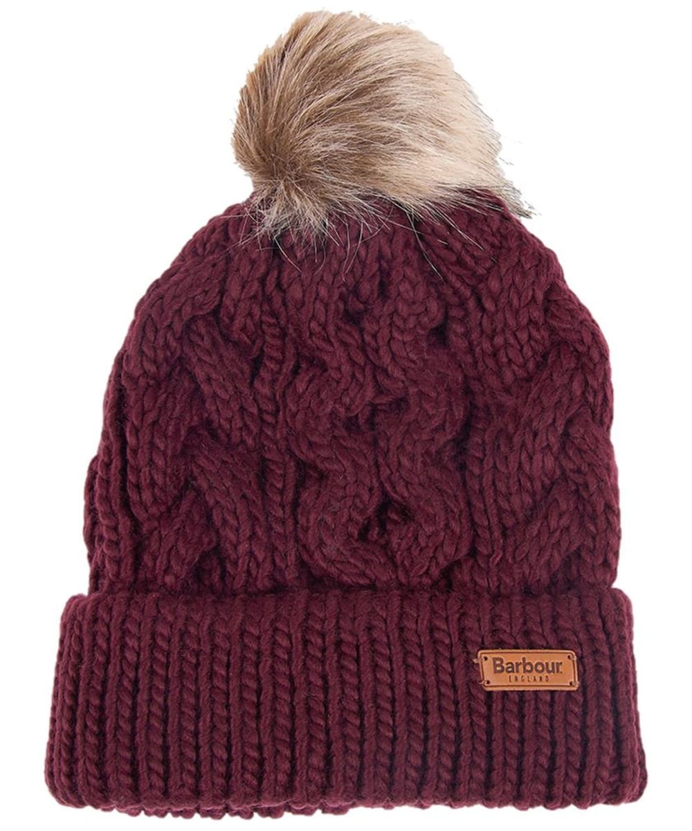 Barbour cable knit beanie store