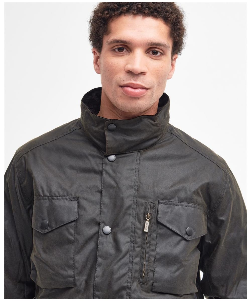 Sapper regular fit weatherproof waxed cotton jacket outlet