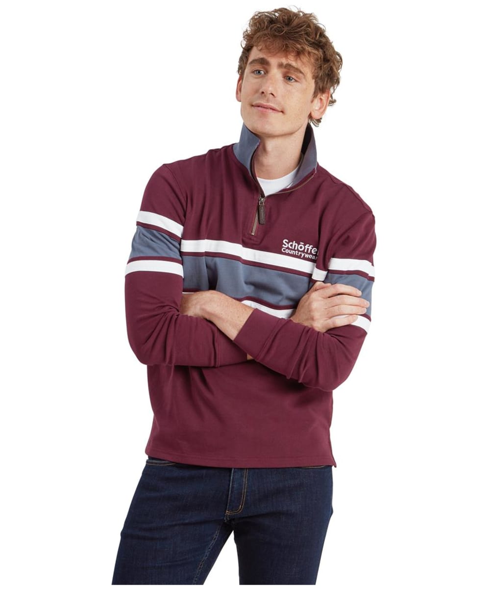 XLARGE RUGBY ZIP SHIRT エクストララージ] カジュアル EMBLEM STRIPED