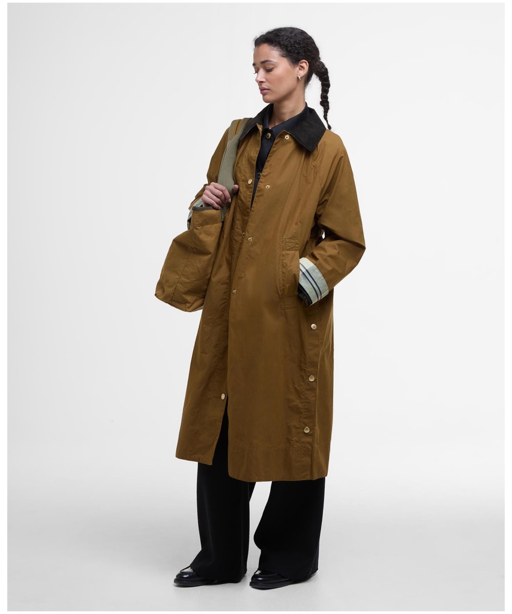 Barbour Womens Barbour Waxed Trench Coat Women's Barbour Ettie Showerproof  Jacket