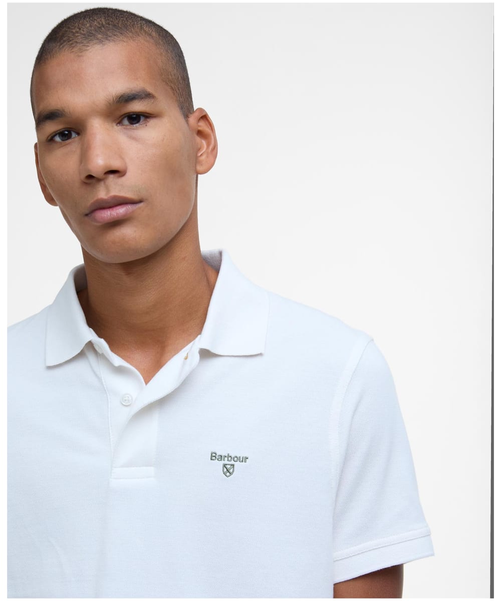 White barbour polo hot sale