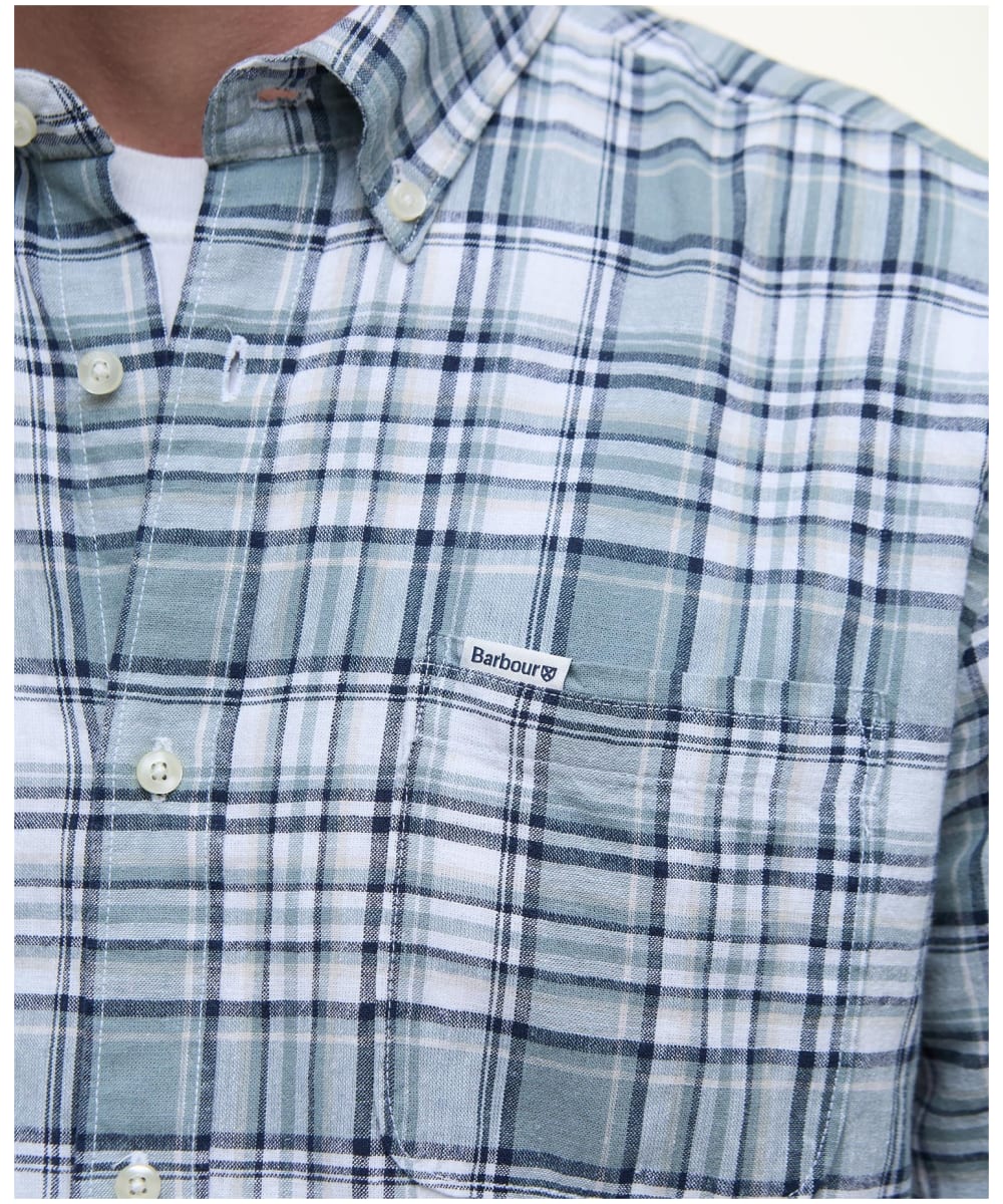 Gallop in Berrywood - Full Print Linen Men's Shirt