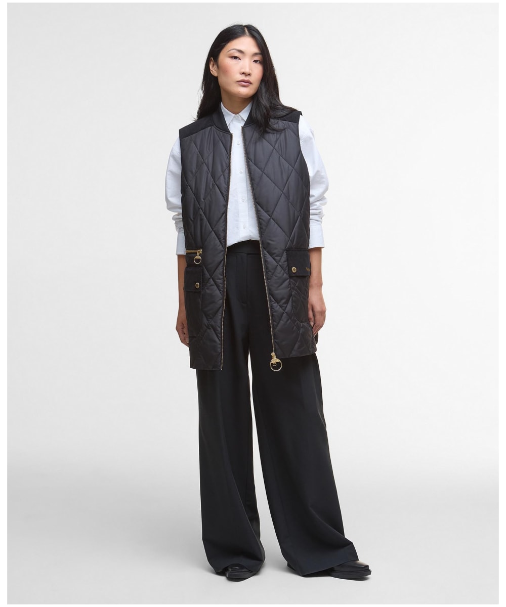 ベスト・ジレ BARBOUR Women Vests LLI0003 LLI BK11 Black Barbour Vests for Women - Bloomingdale's