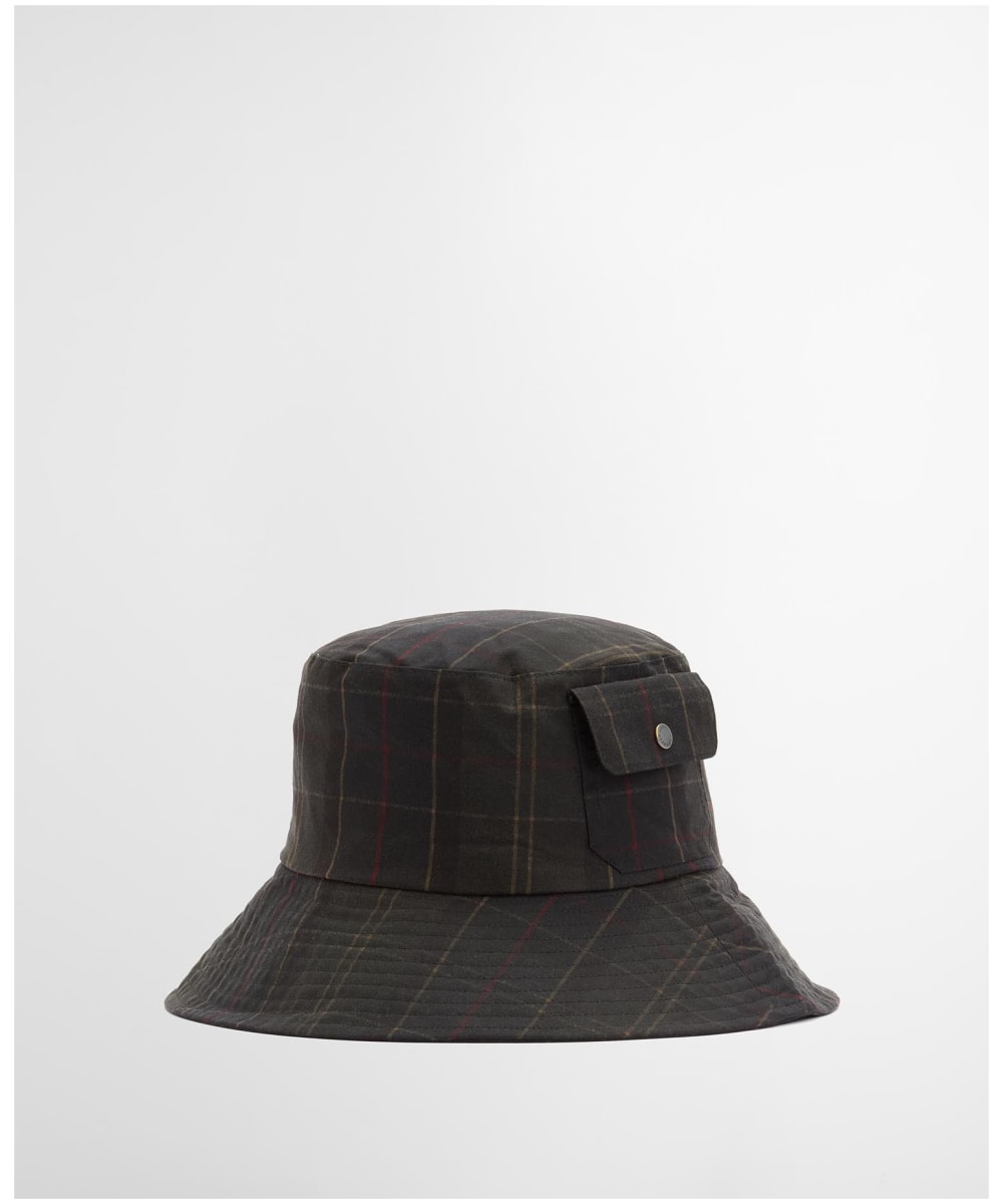 Barbour Wax Sports Bucket Hat Women\'s Large Tartan Lined Preppy Barbour Winter Tartan Plaid Bucket Hat Women main image 2