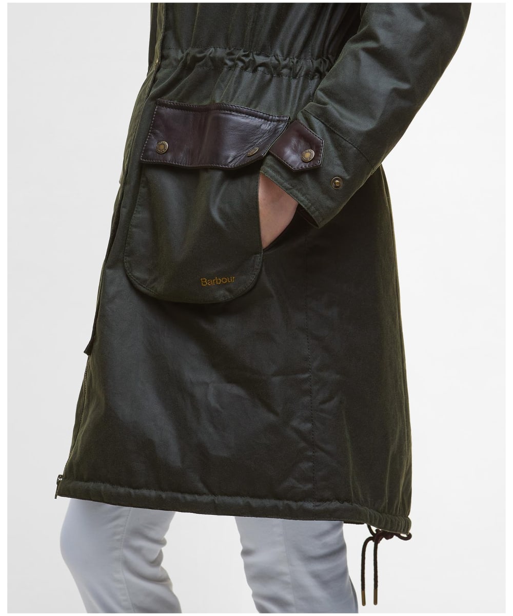 バブアー Barbour Wax Durham レディース UK：8 Barbour Wax Jacket Ladies Size UK 8 Winter Durham Waxed Coat