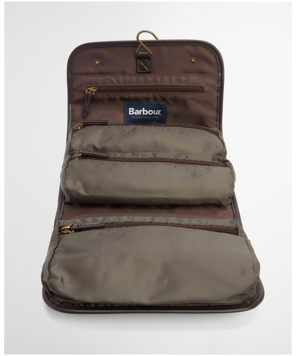 Men's Barbour Wax Hanging Washbag