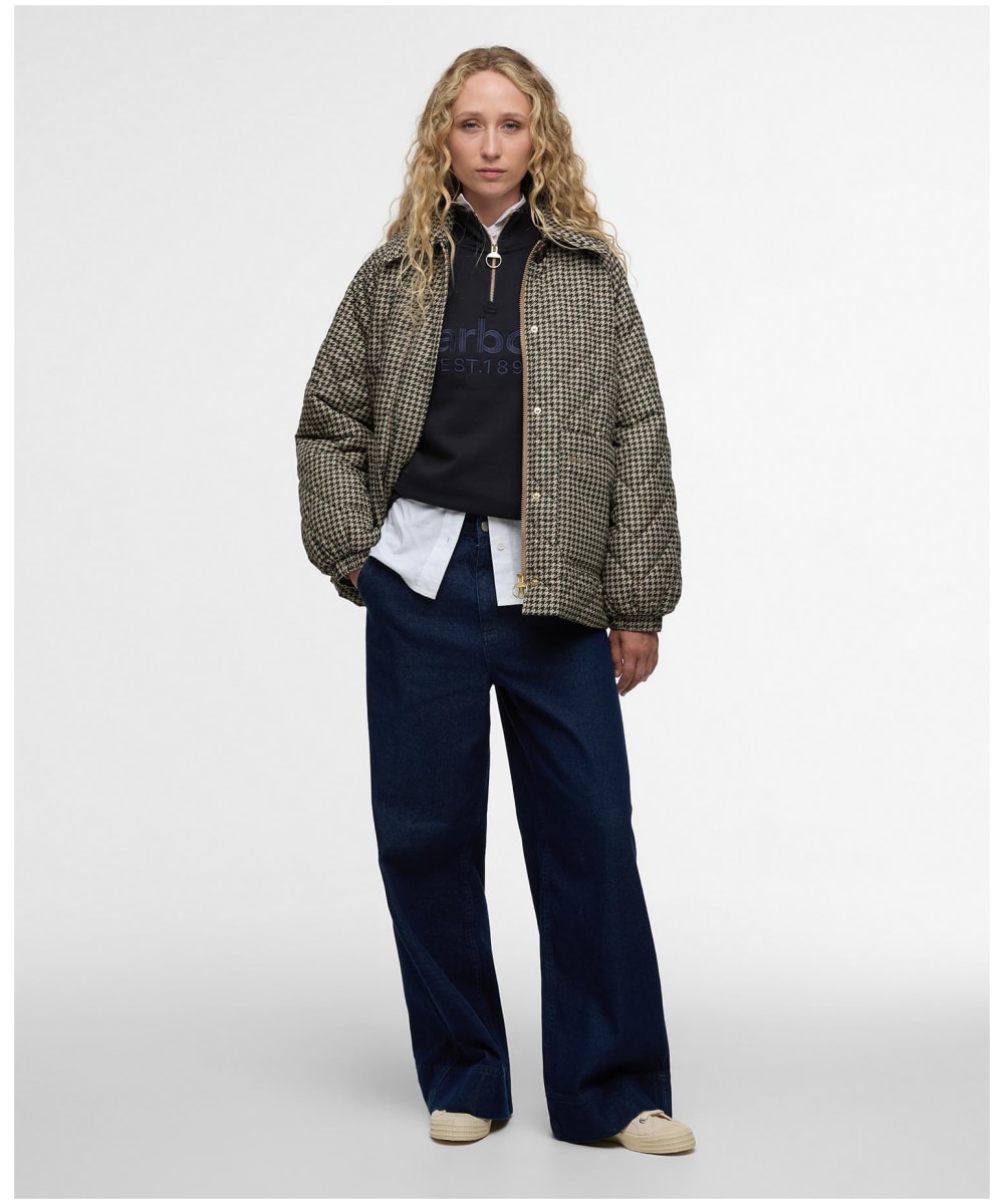 Check Padded Jacket Women's Barbour Laoise Check Quilted Jacket