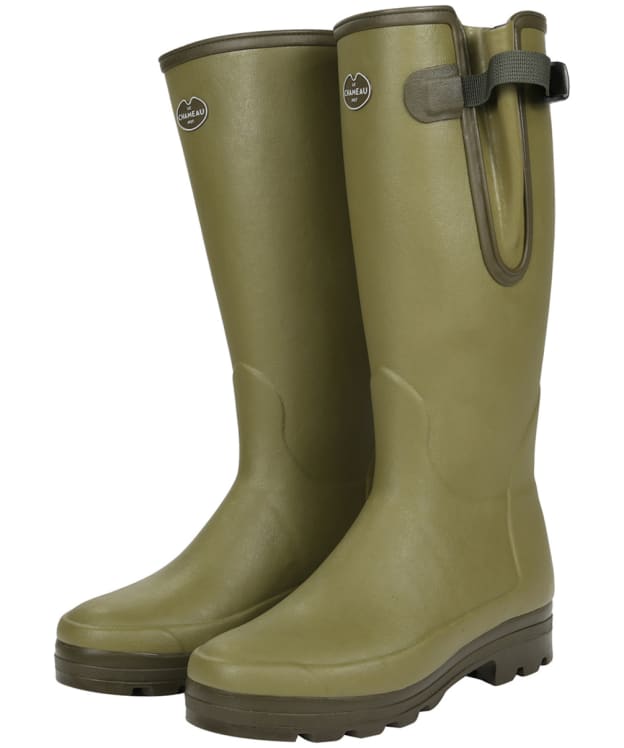 Men's Le Chameau Vierzonord Tall XL Calf Wellingtons - Green