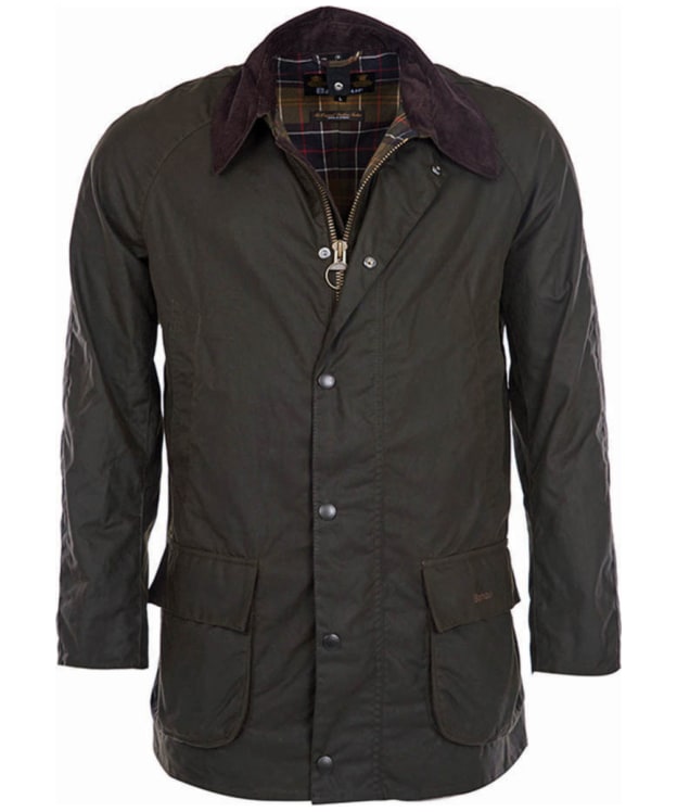 Men's Barbour Bristol Waxed Jacket - Olive