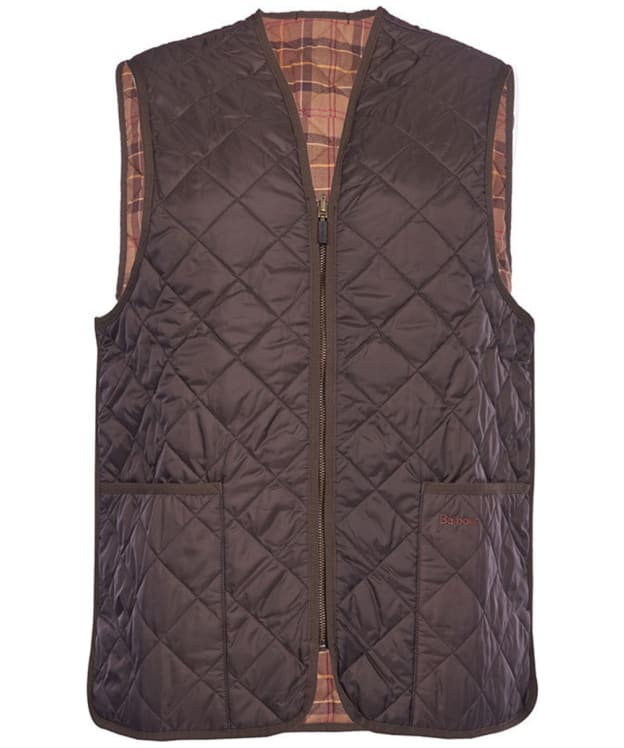 Men's Barbour Quilted Waistcoat / Zip-in Liner - Rustic