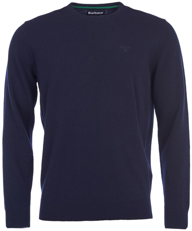 Men's Barbour Essential Lambswool Crew Neck Sweater - Navy