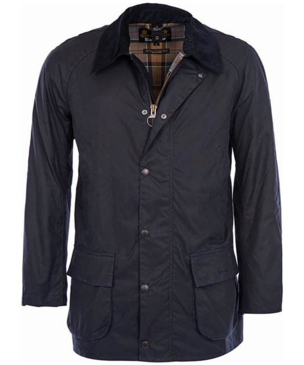 Men's Barbour Bristol Waxed Jacket - Navy
