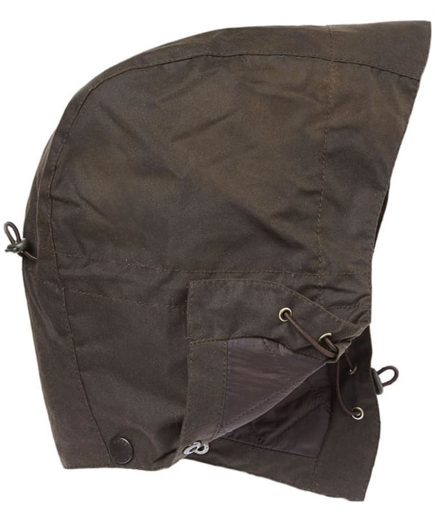 Barbour Storm Waxed Cotton Hood (Quilted Lining) - Olive