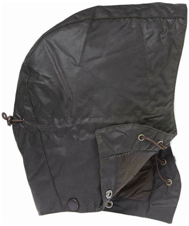 Barbour Storm Waxed Cotton Hood (Quilted Lining) - Sage