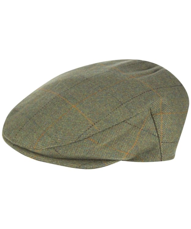 Men's Alan Paine Combrook Waterproof Tweed Flat Cap - Lovat
