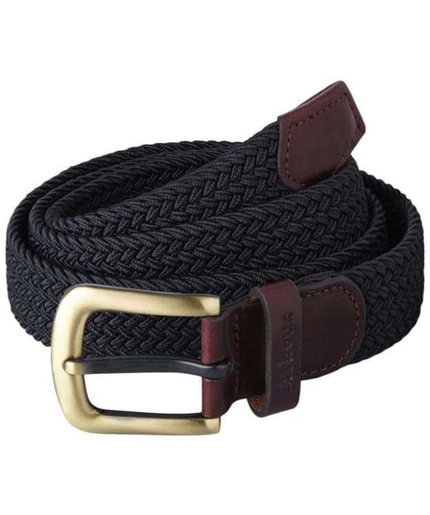 Men's Barbour Stretch Webbing Belt - Navy