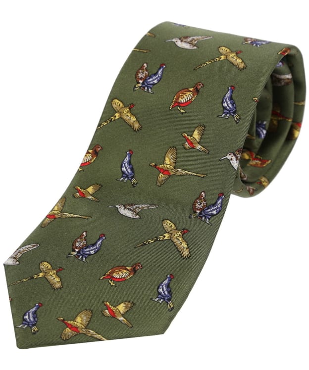 Men's Soprano Country Birds Silk Tie - Green