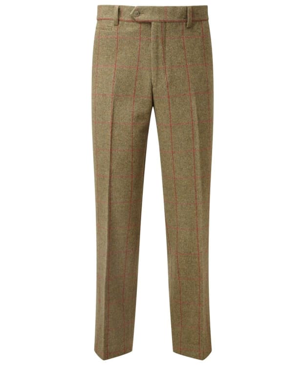 Men's Alan Paine Combrook Water Repellent Tweed Trousers - Sage