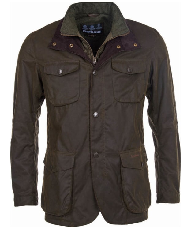 Men's Barbour Ogston Waxed Jacket - Olive