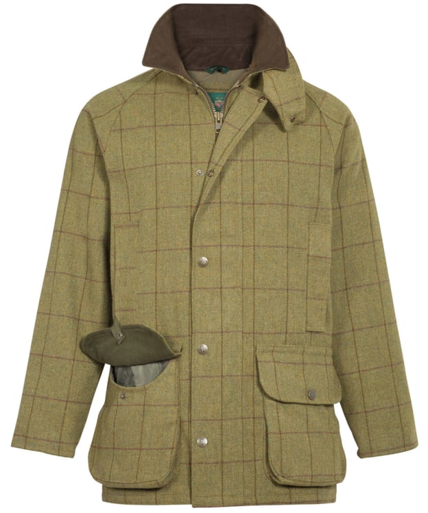 Men's Alan Paine Rutland Waterproof Tweed Coat - Lichen