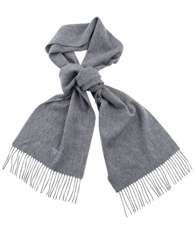 Barbour Plain Lambswool Scarf - Light Grey Marl