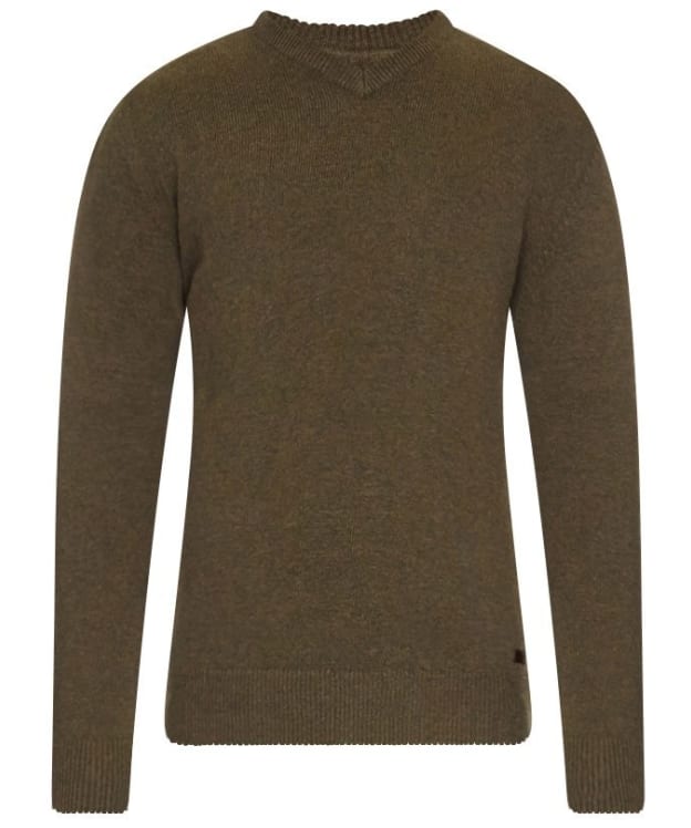 Men's Barbour Nelson Essential V Neck Jumper - Seaweed