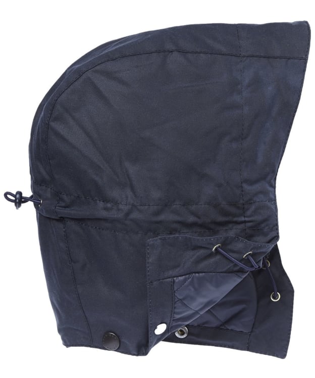 Barbour Storm Waxed Cotton Hood (Quilted Lining) - Navy