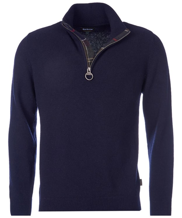 Men's Barbour Holden Half Zip Sweater - Navy