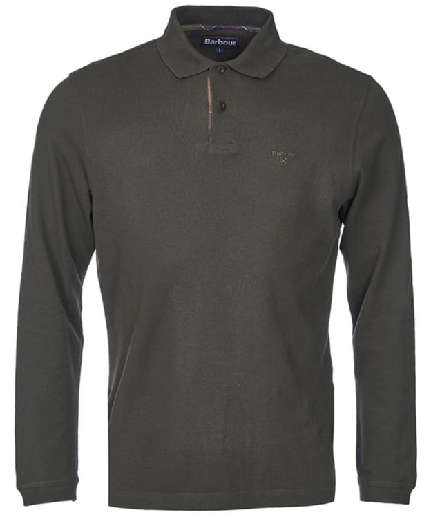Men’s Barbour L/S Sports Polo Shirt - Forest