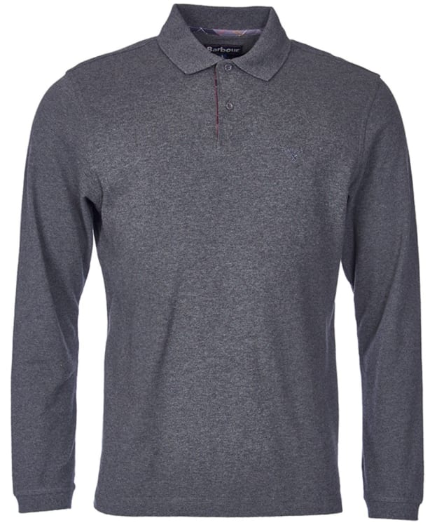 Men’s Barbour L/S Sports Polo Shirt - Slate Marl