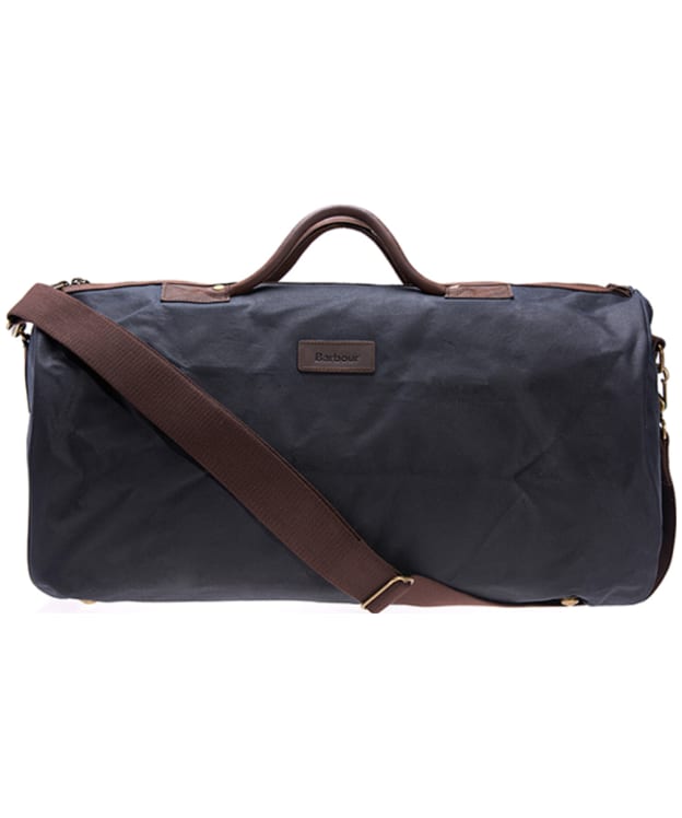Barbour Waxed Cotton Holdall Bag - Navy