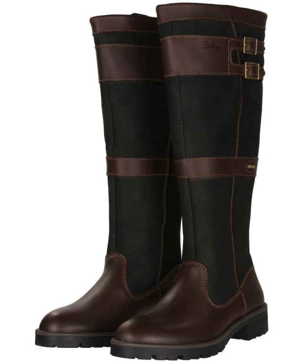 Women's Dubarry Longford GORE-TEX® Waterproof Leather Boots - Black / Brown