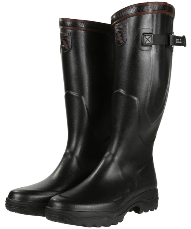 Aigle Parcours 2 Vario Adjustable Fit Tall Wellington Boots - Black