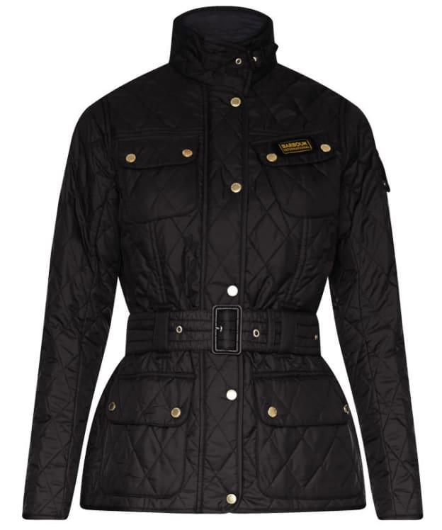 Women's Barbour International Lightweight Quilted Jacket - Black