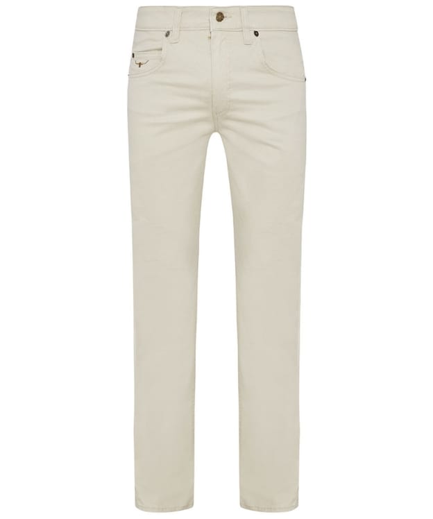 Men's R.M. Williams Linesman Stretch Drill Jeans - Slim Fit - Tapered Leg - Bone