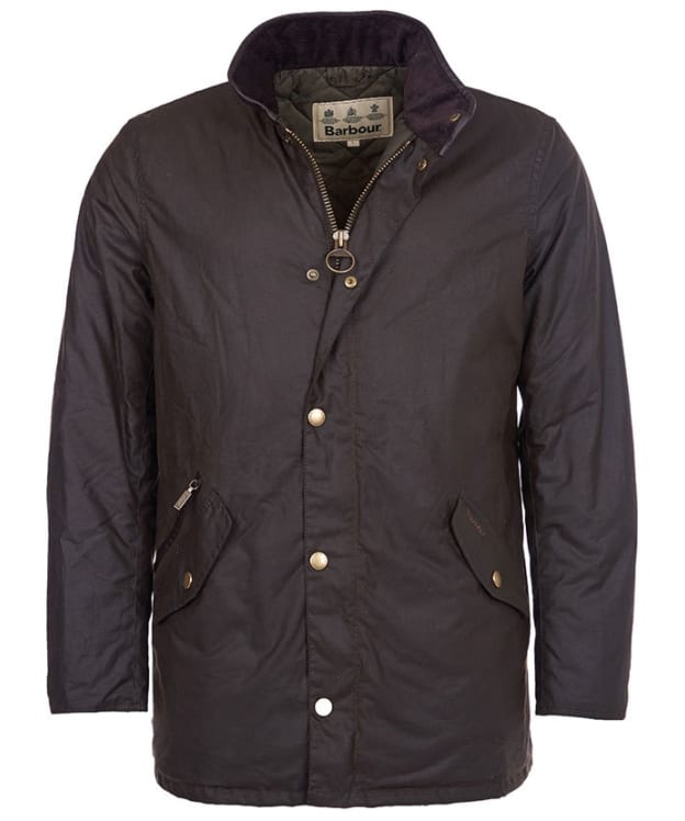 Men's Barbour Prestbury Waxed Jacket - Olive