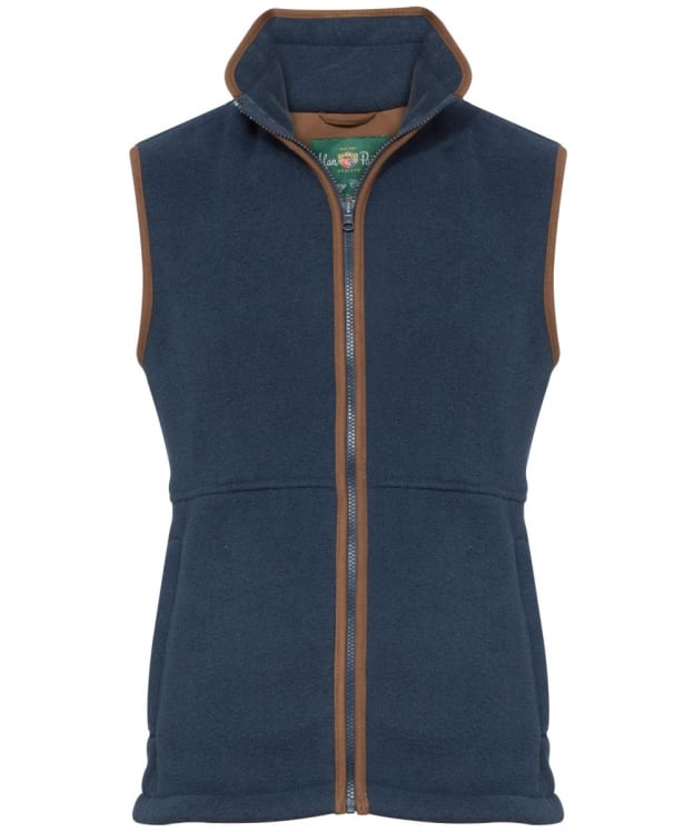 Men's Alan Paine Aylsham Full Zip Fleece Waistcoat - Blue Steel