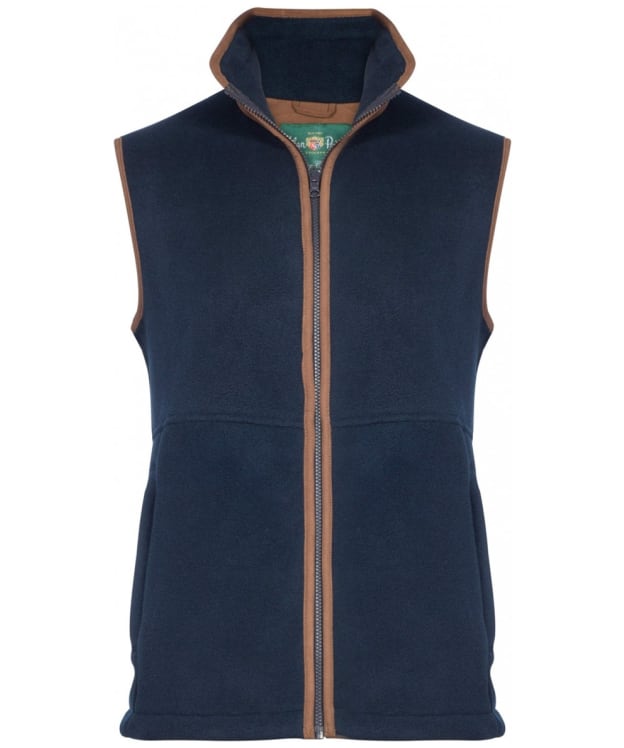 Men's Alan Paine Aylsham Full Zip Fleece Waistcoat - Dark Navy