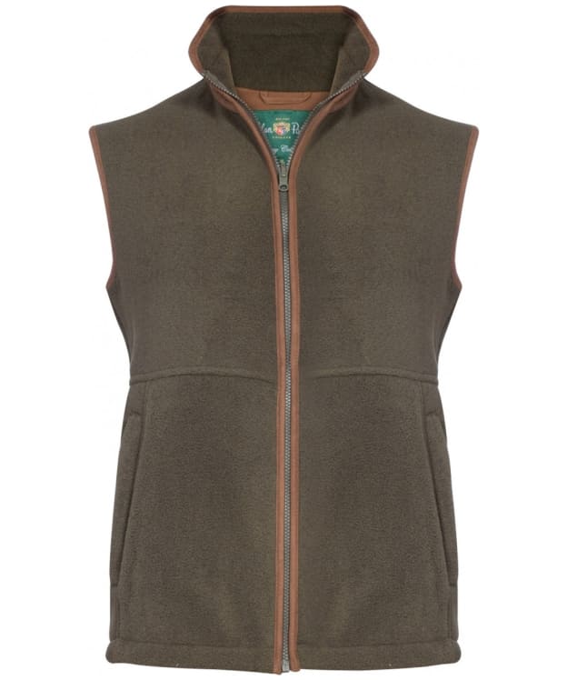 Men's Alan Paine Aylsham Full Zip Fleece Waistcoat - Green