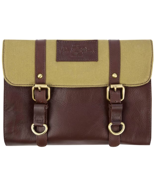 Men's Alan Paine Canvas Hanging Wash Bag - Sand