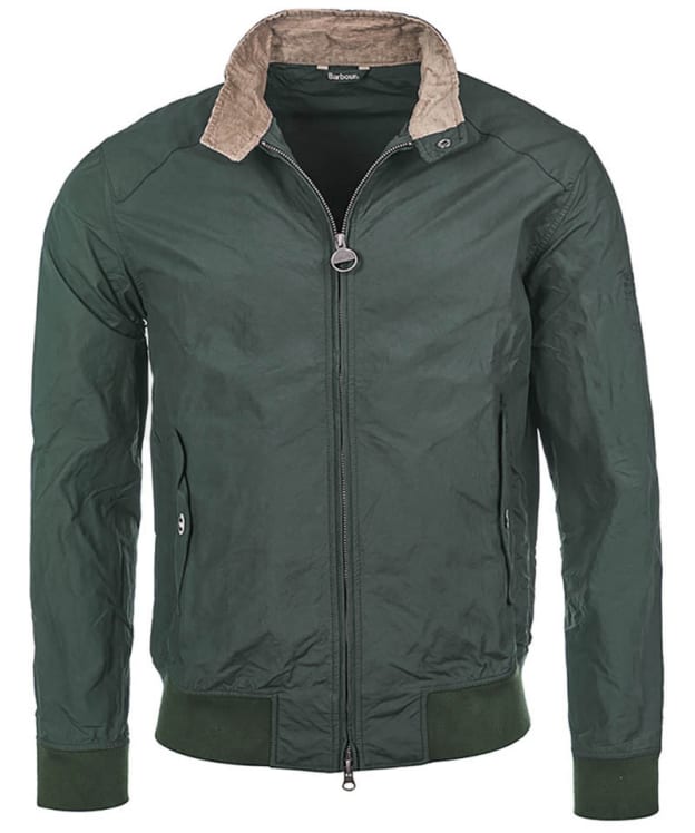 Men's Barbour International Steve McQueen Rectifier Harrington Casual Jacket - Sage