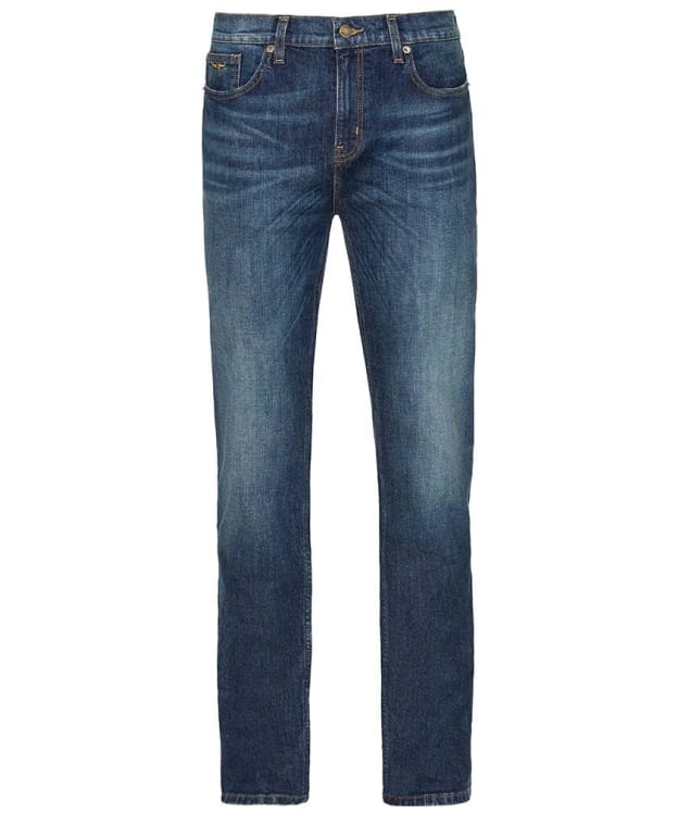Men's R.M. Williams Ramco Stretch Denim Jeans - Regular Fit - Straight Leg - Medium Wash