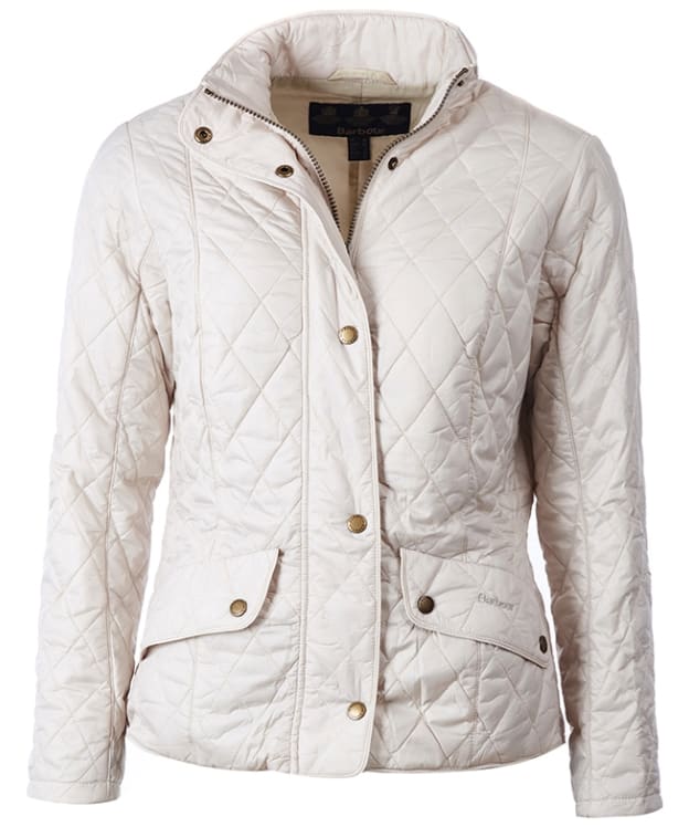Women's Barbour Flyweight Cavalry Quilted Jacket - Pearl