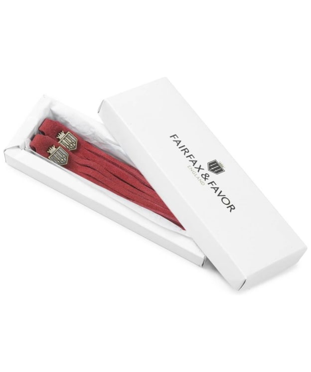 Women's Fairfax & Favor Removable Boot Tassels - Red Suede