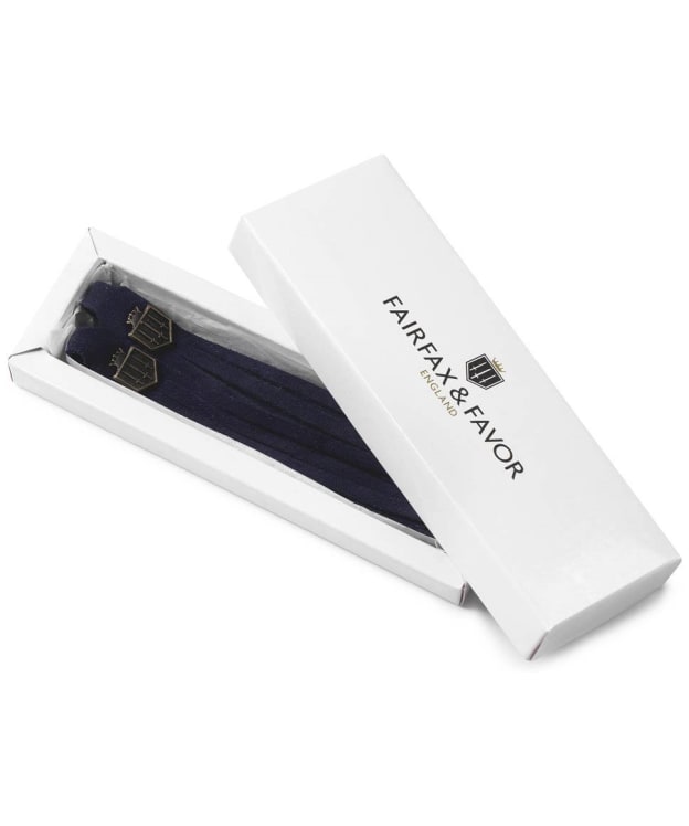 Women's Fairfax & Favor Removable Boot Tassels - Navy Blue Suede