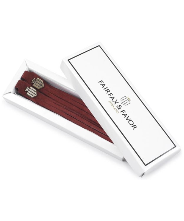 Women's Fairfax & Favor Removable Boot Tassels - Burgundy Suede
