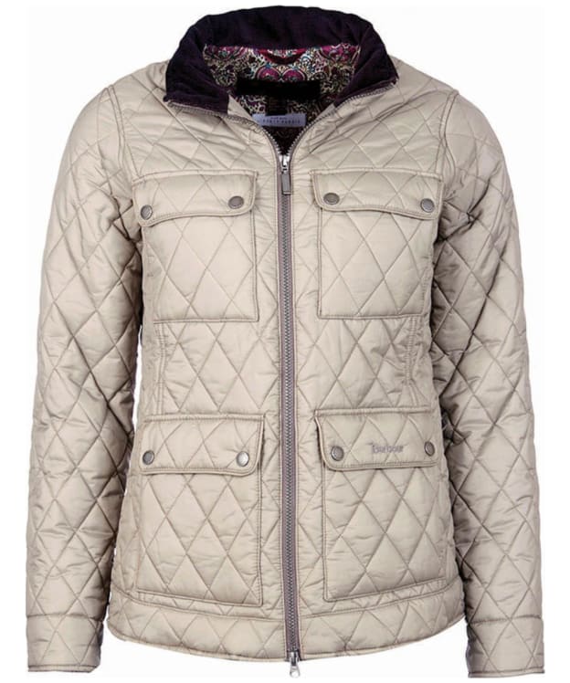 Women's Barbour Liberty Abbey Quilt Jacket - Taupe