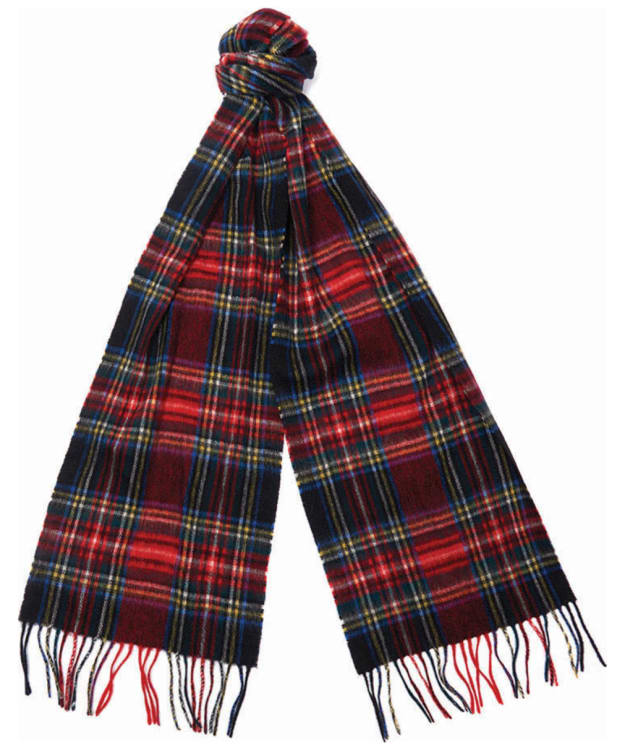 Barbour New Check Tartan Scarf - Black Stewart