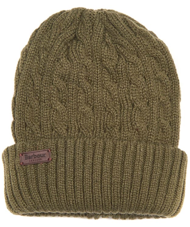 Men's Barbour Balfron Knit Beanie - Olive