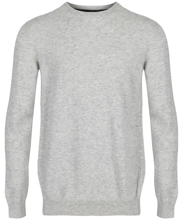 Men's Barbour Essential Lambswool Crew Neck Sweater - Fog